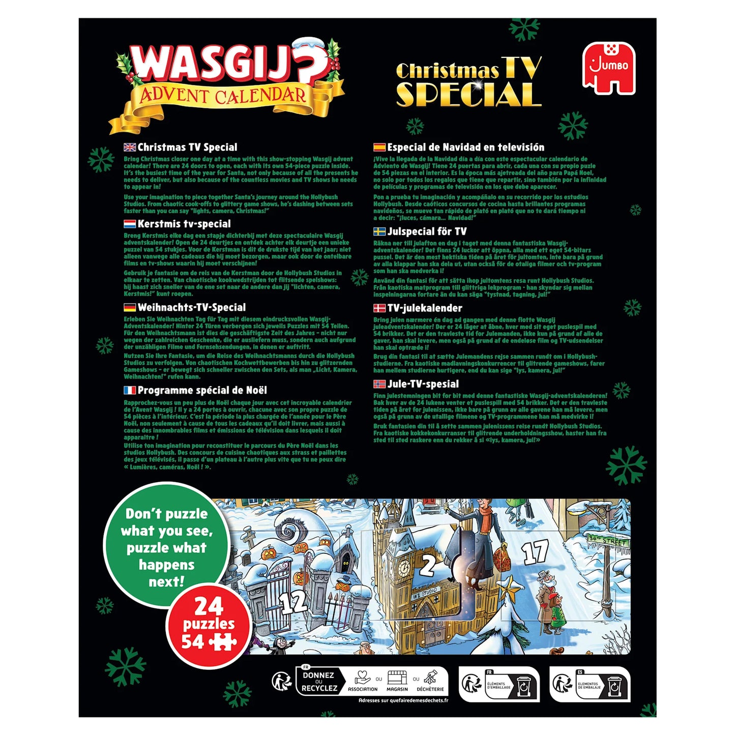 Wasgij Christmas Advent Calendar 2026 - Christmas TV Special