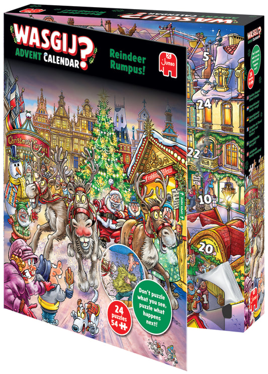 Wasgij: Julkalender 2025 - Reindeer Rumpus!