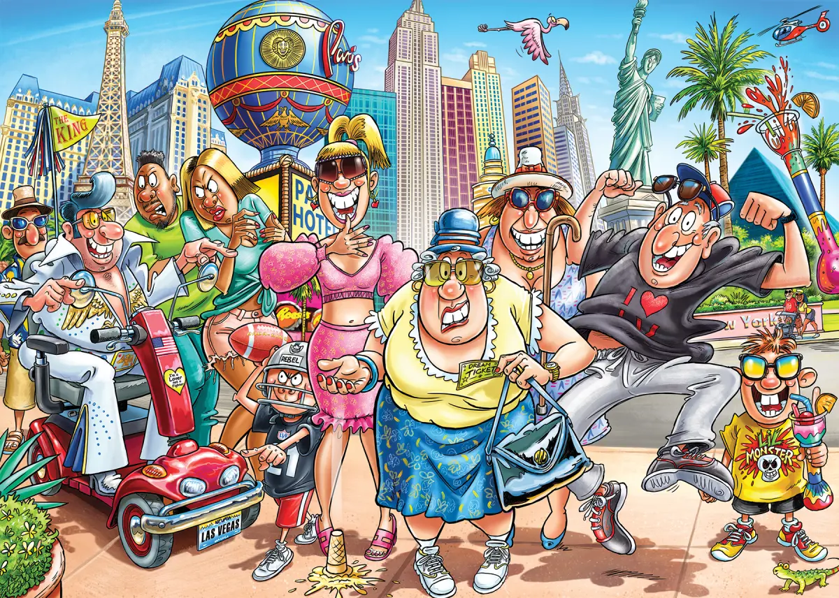 2026 - Wasgij Original 48 - What Happens in Vegas! (1 000)
