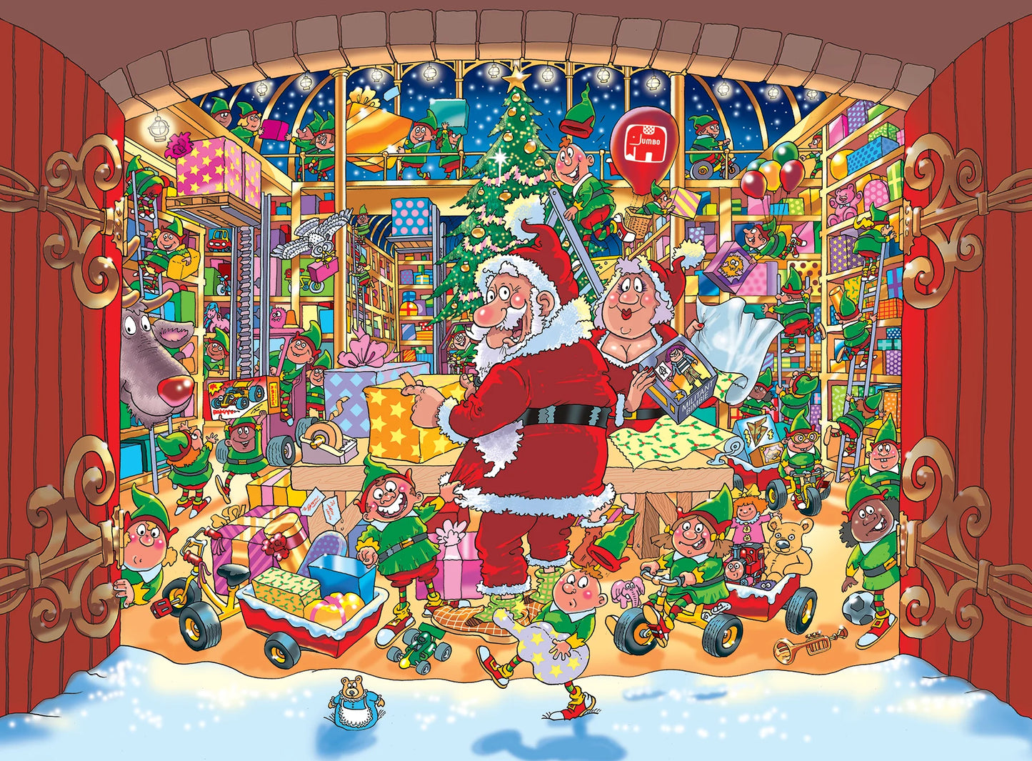 Wasgij 2026 - Christmas 15 - Santa's unexpected delivery