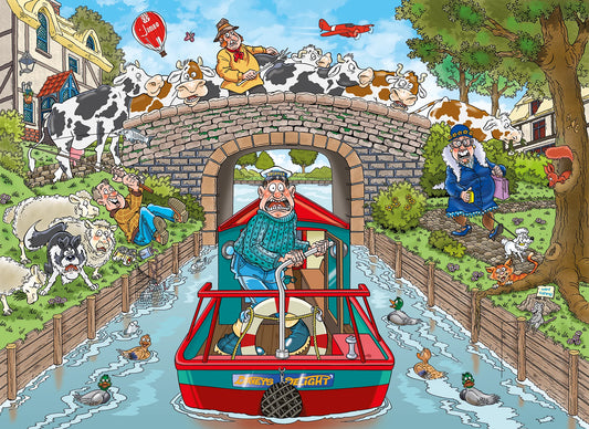 Wasgij 2026 - Original 33 - Calm at the canal (1 000)