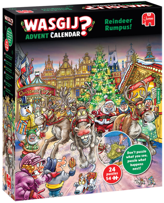Wasgij: Julkalender 2025 - Reindeer Rumpus!