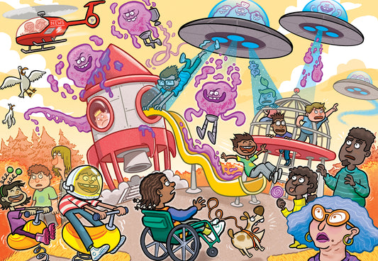 Wasgij Junior 4 - TBD - Alien Invasion (240)