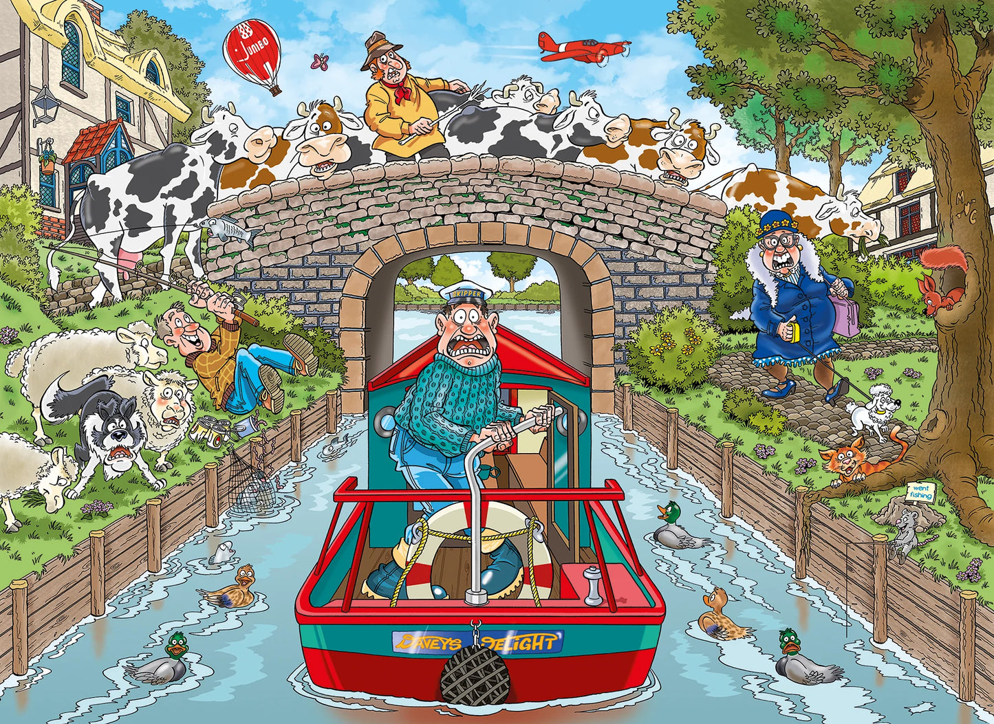 Wasgij 2026 - Original 33 - Calm at the canal (1 000)