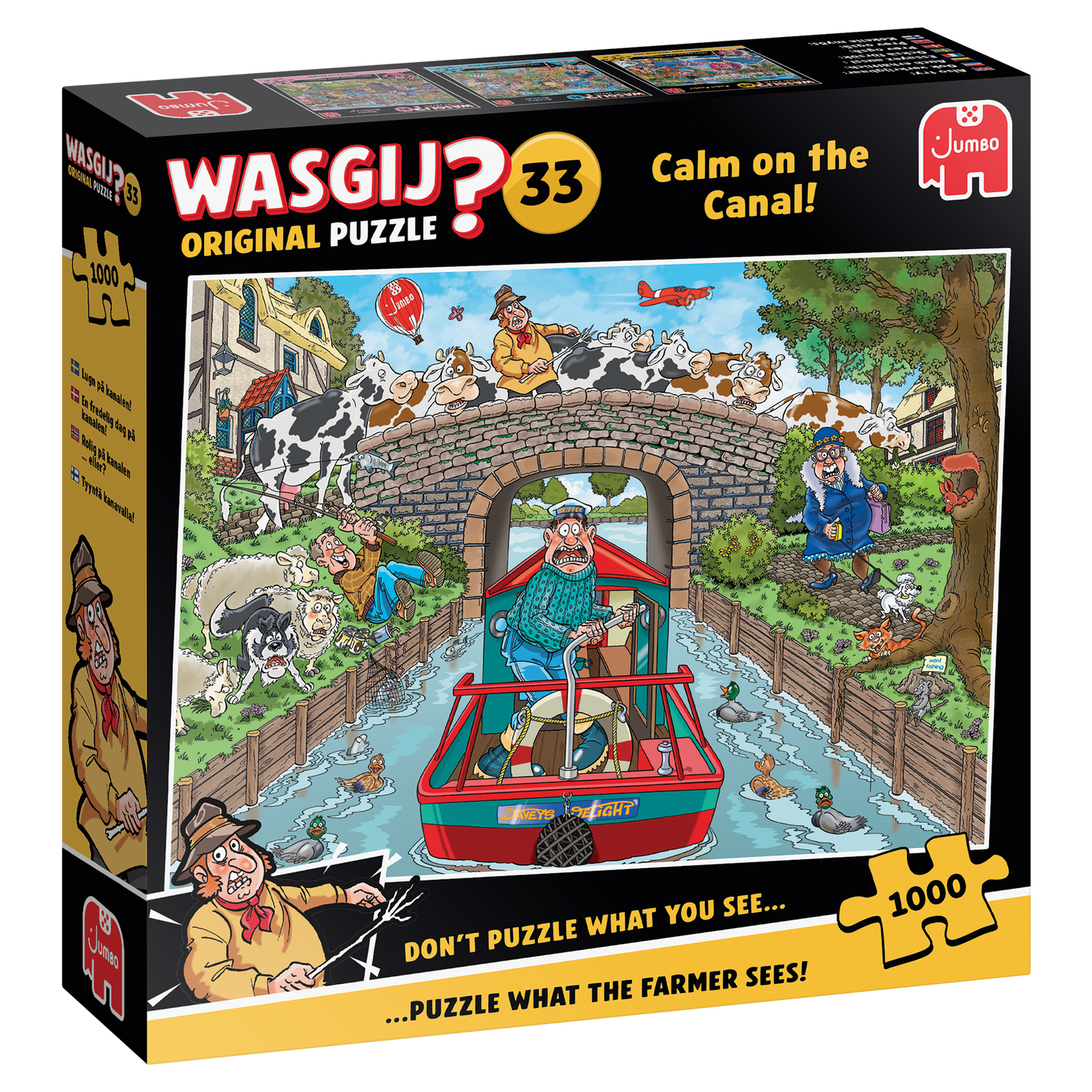 Wasgij 2026 - Original 33 - Calm at the canal (1 000)