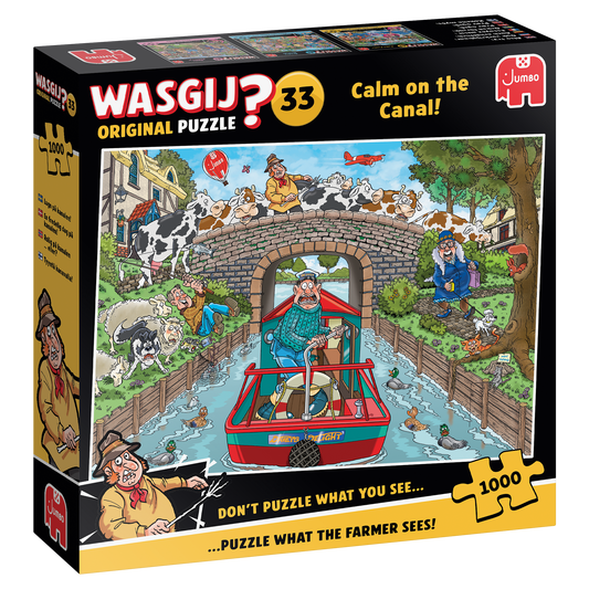 Wasgij 2026 - Original 33 - Calm at the canal (1 000)